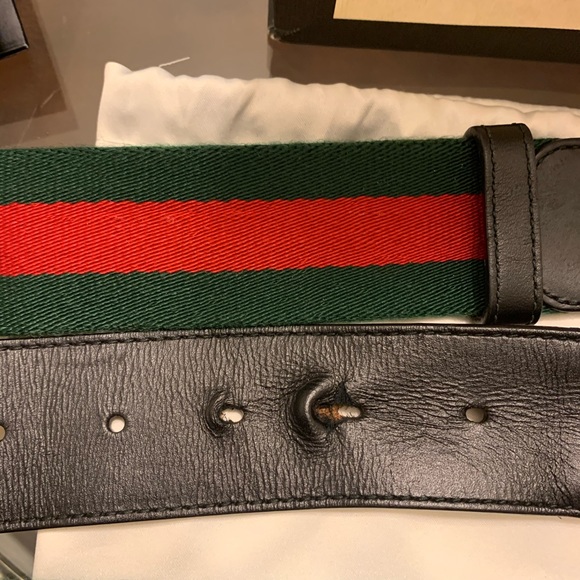 GUCCI web belt with G buckle - Picture 9 of 9
